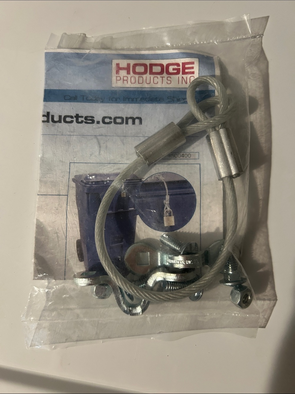 Hodge products Garbage Can Lock (padlock not included)